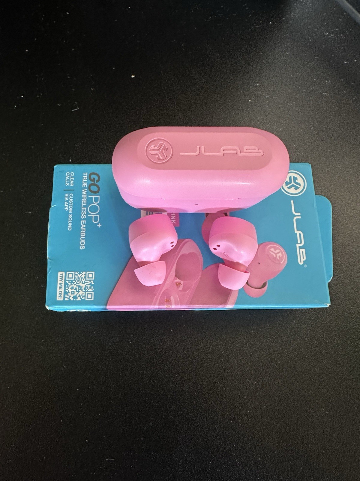 JLAB GOPOP+ TRUE WIRELESS EARBUDS BUBBLEGUM PINK 35+ HOURS PLAYTIME*