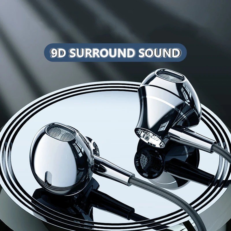 Type-C In-Ear Wired Karaoke Headphones 3.5mm Stereo Music Earbud Handfree Headse