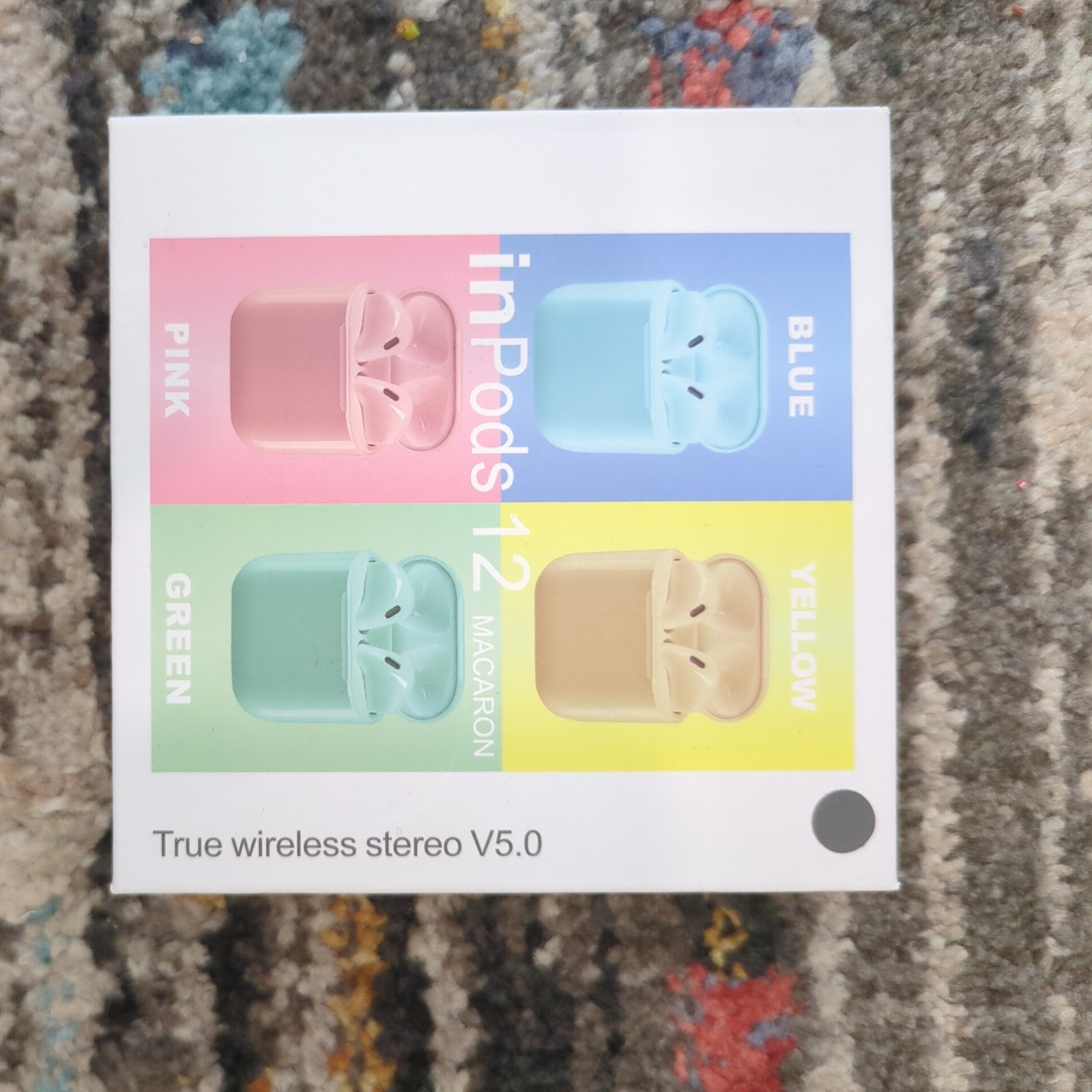 New! inPods 13 macaron True wireless stereo V5.0 in Gray for Android ios BT 5.0