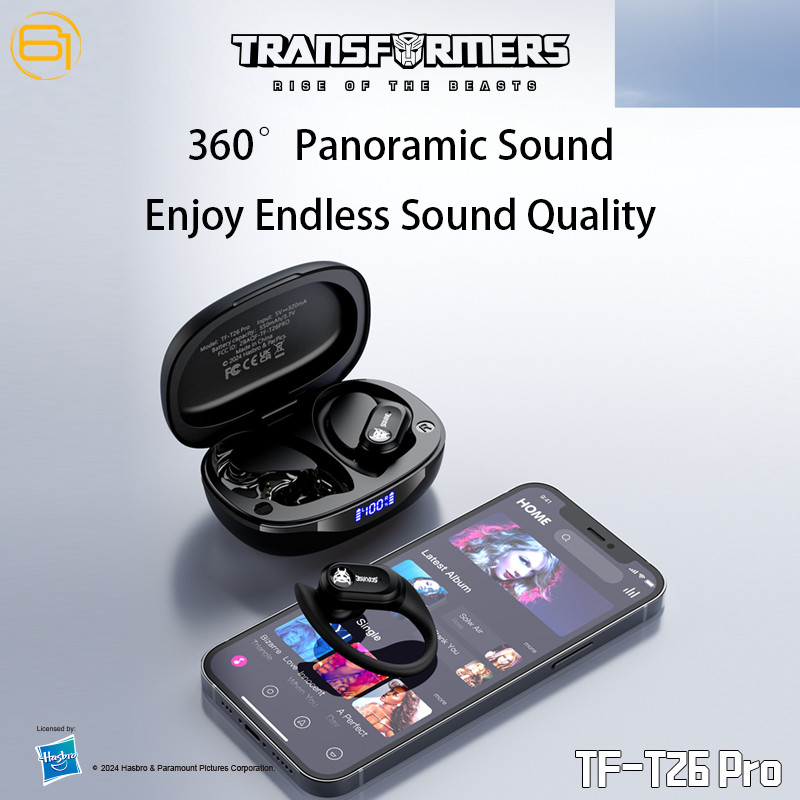 Transformers Bublebee TF-T26 Pro Bluetooth 5.4 TWS Wireless Earbuds IPX5™