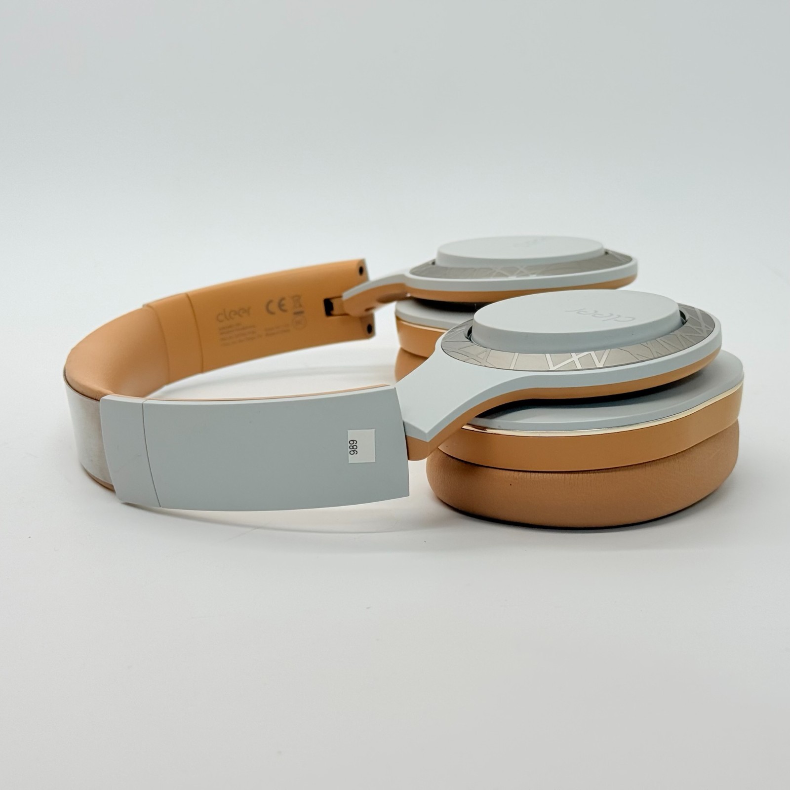 Cleer Audio ANC Noise Canceling Bluetooth Headphones, Smart Control, Beige Tan