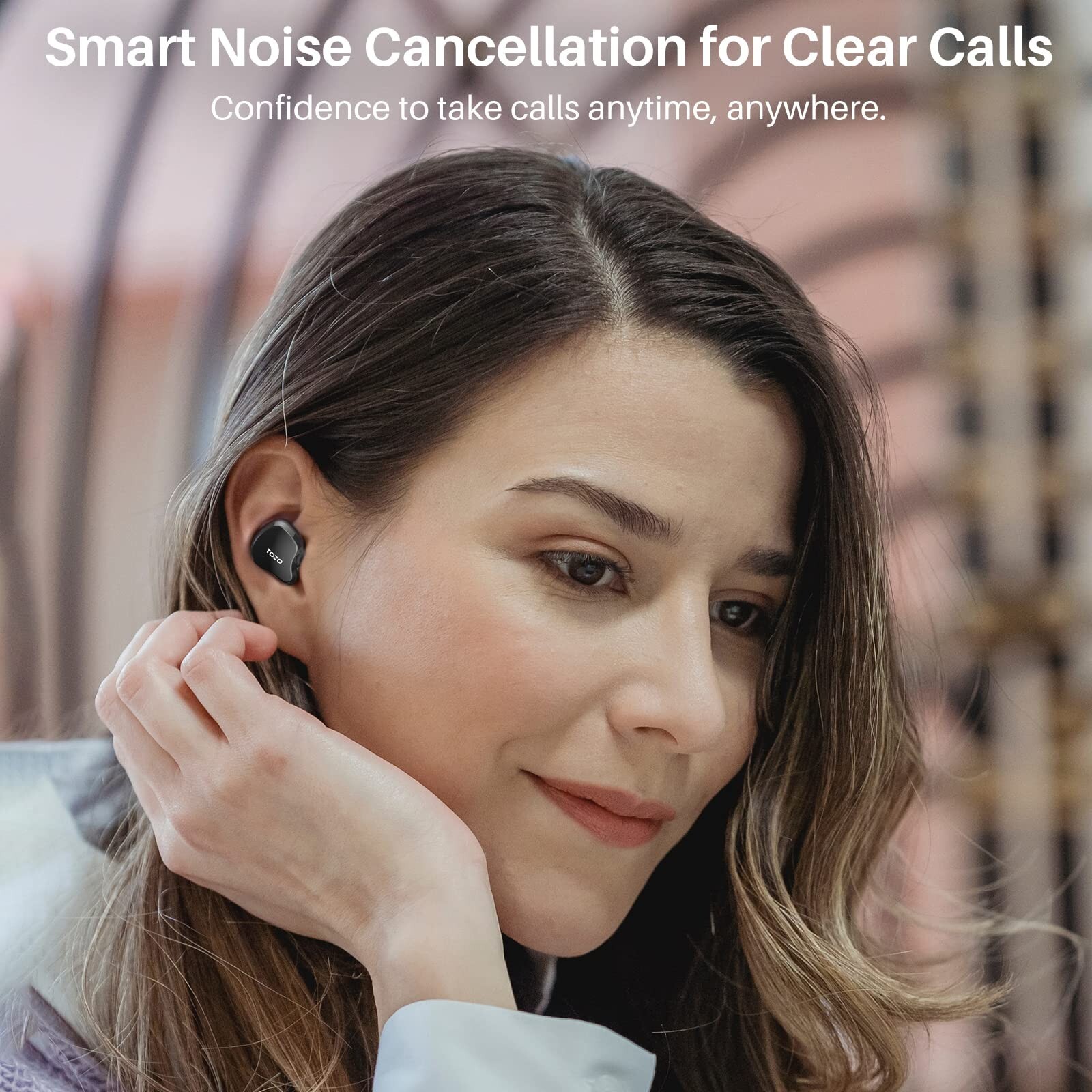 TOZO T18 Bluetooth True Wireless Earbuds Call Noise Reduction IPX8 Waterproof