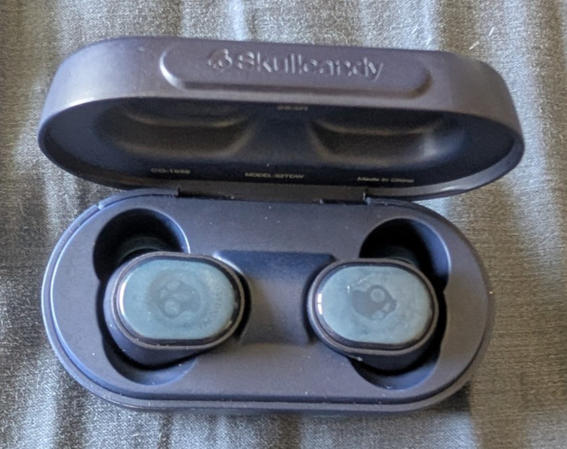 Skullcandy SESH ANC Wireless In-ear Bluetooth Earbuds – Blue w/Charging Cable