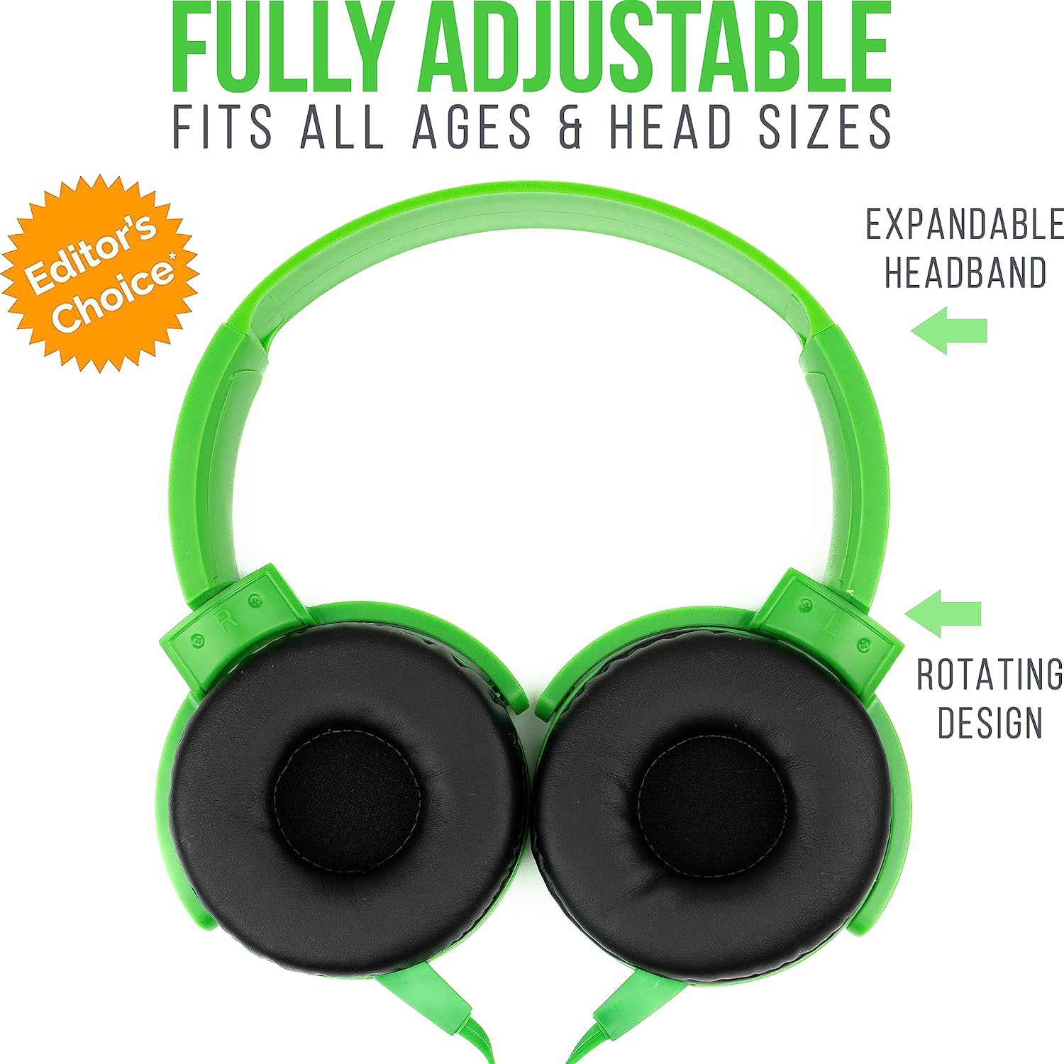 Classroom Headphones (10 Pack, Mixed Colors) – On-Ear Premium Student Bulk Headp