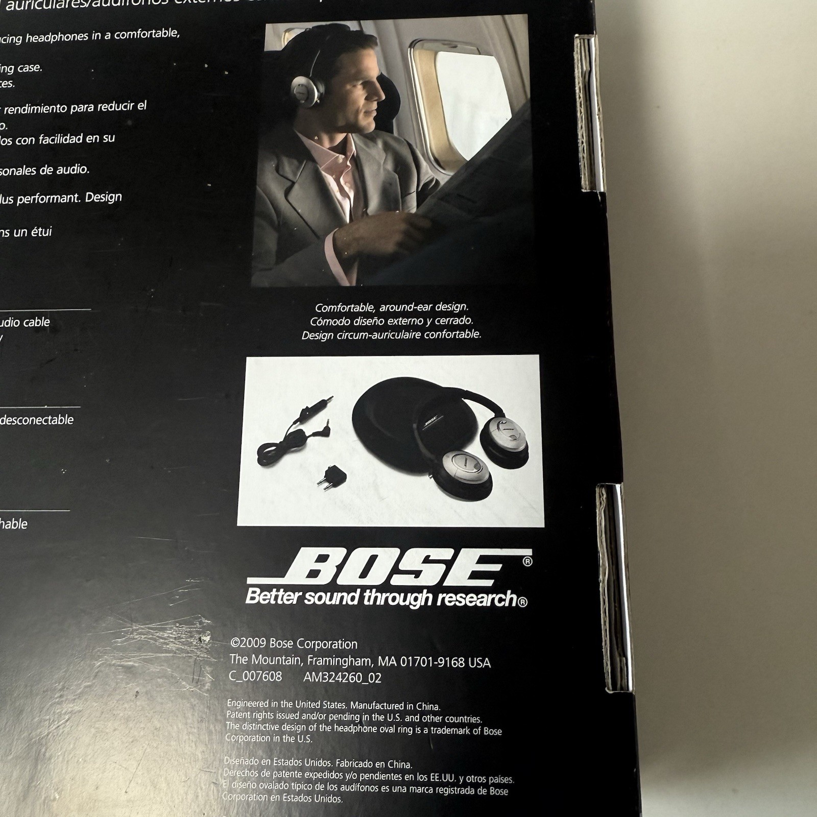 Bose QuietComfort 15 Headphones – Silver/Black with case Noise Canceling