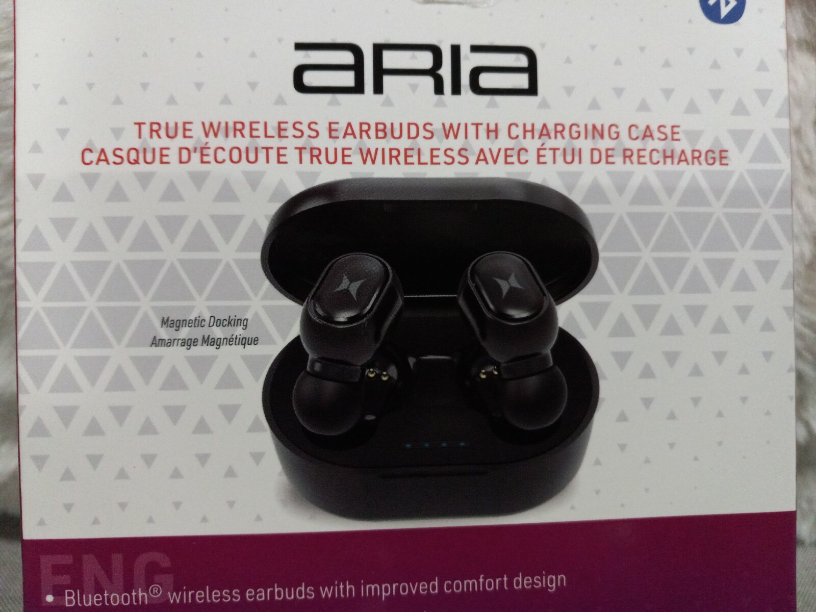 New! Aria True Wireless Earbuds by Xtreme Sound TWS Series Black Charging Case!