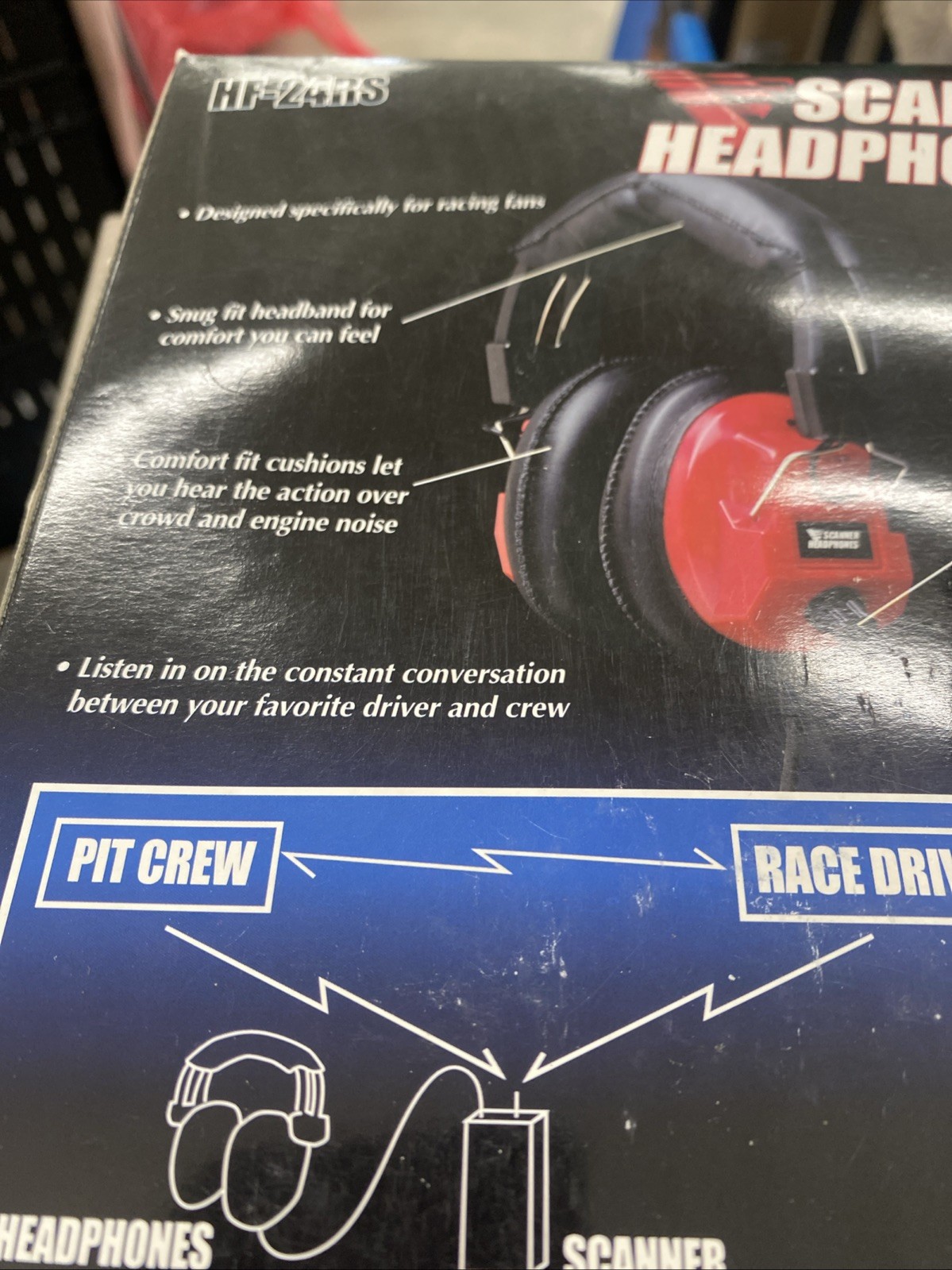 Vanco HF-24RS Stereo Headphones Black Coiled Plug ~NEW~