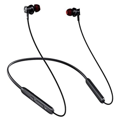 Bluetooth Headphones,V5.2 Wireless Bluetooth Earbuds w/Mic in-Ear Black&Red