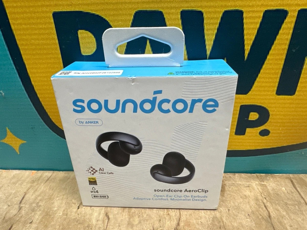 Soundcore AeroClip Open-Ear Earbuds Aero Clip On Headphones Adaptive Comfort NEW