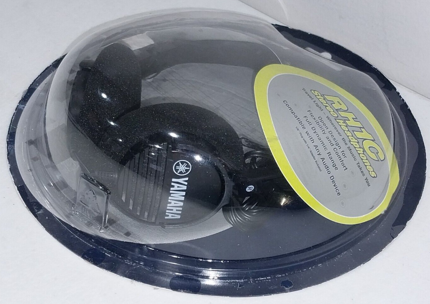 NEW Yamaha #RH1C Stereo Headphones Black Portable Travel Headset w/ 3.5″ mm Jack