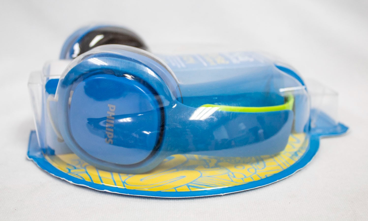 PHILIPS Kids wired Headphones Comfortable & Safe Listening Blue & Green