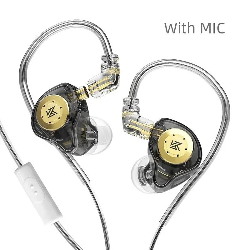 Kz Edx Pro Earphones Dynamic in Ear Monitor Hifi Wired Headphones Bass Stereo Ga