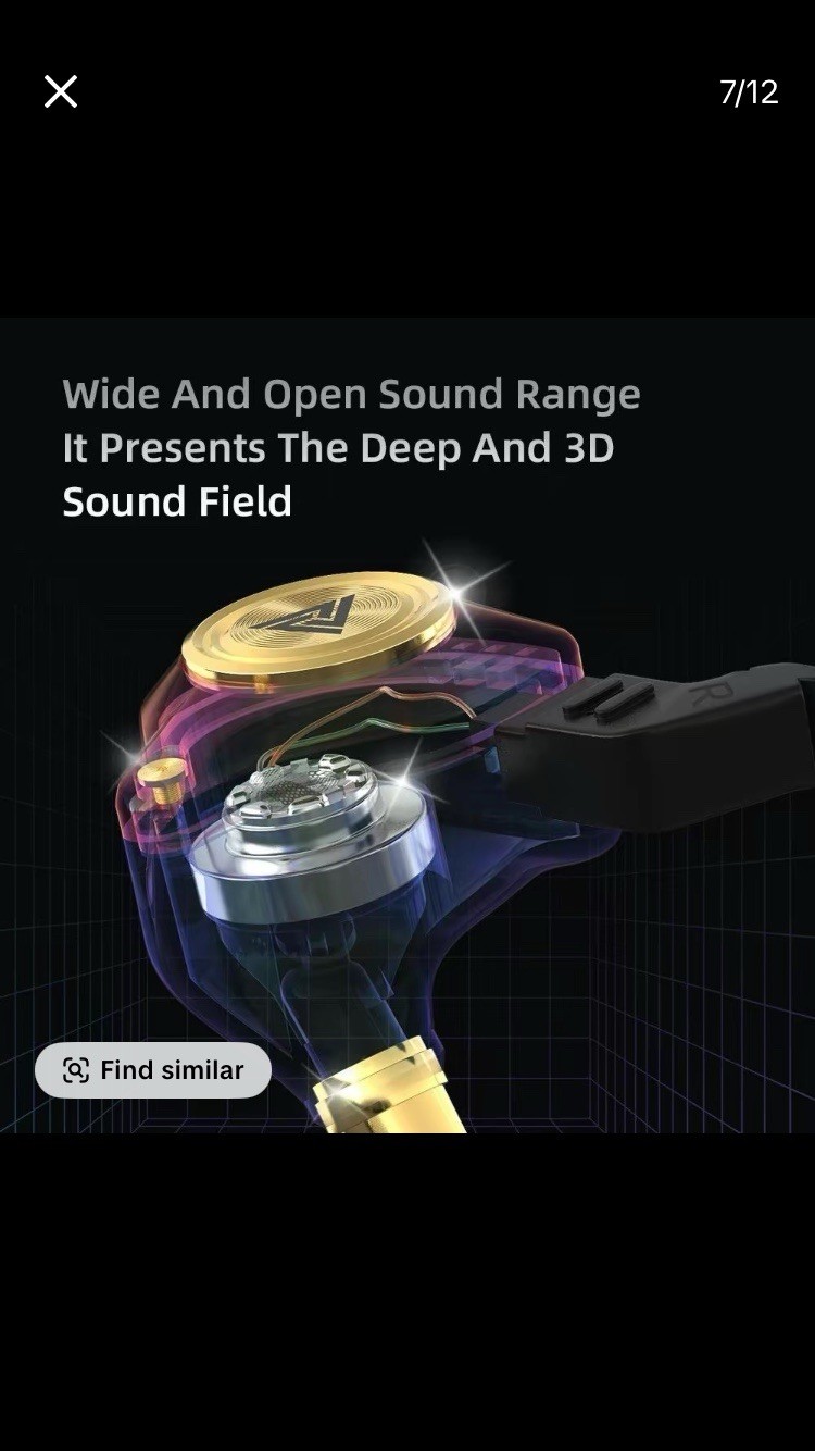 QKZ AK3 3.5mm Hi-Resolution Audio Wired Headphones W/ Mic Subwoofer Noise Cancel