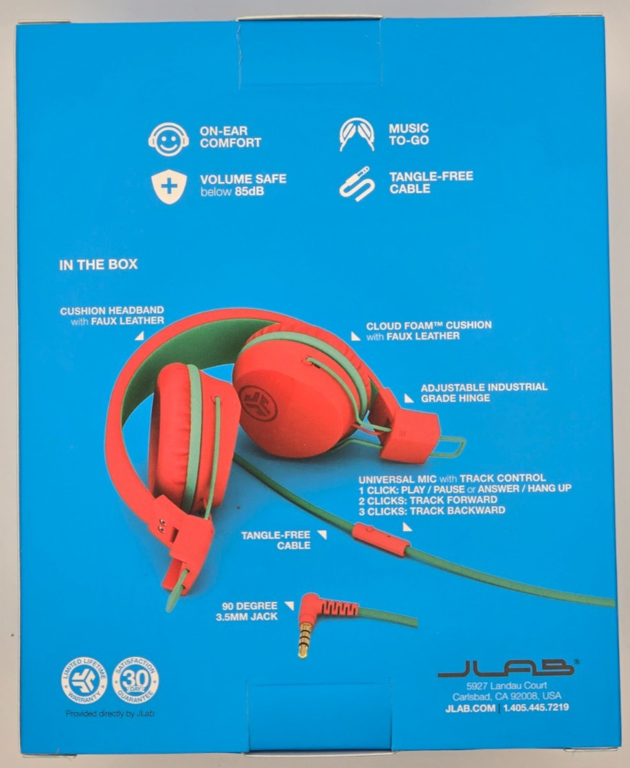 JLab JBuddies Studio On-Ear Kids Wired Headphones