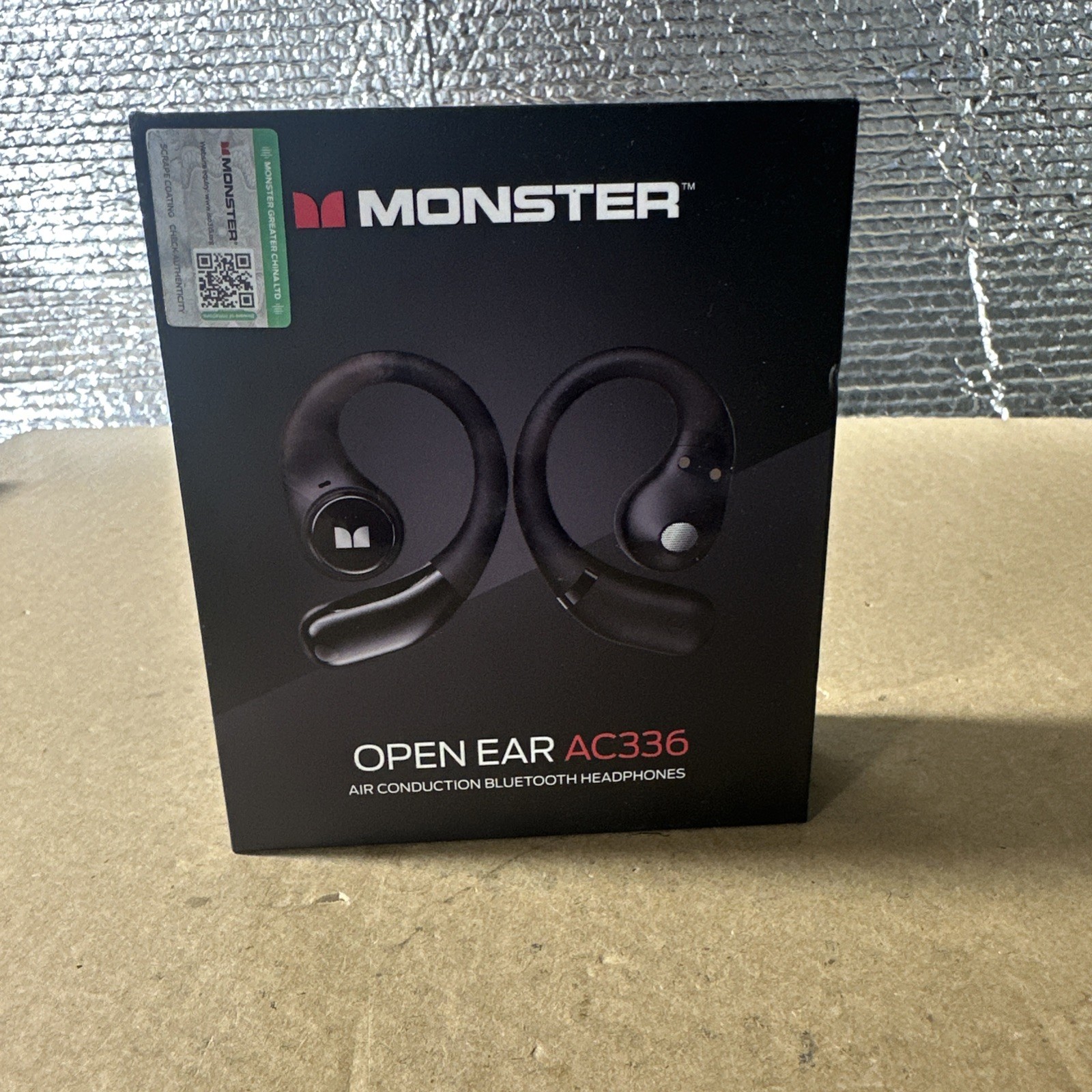 Monster Open Ear AC336 Headphones, Bluetooth 6.0 Wireless Earbuds Audio- Used