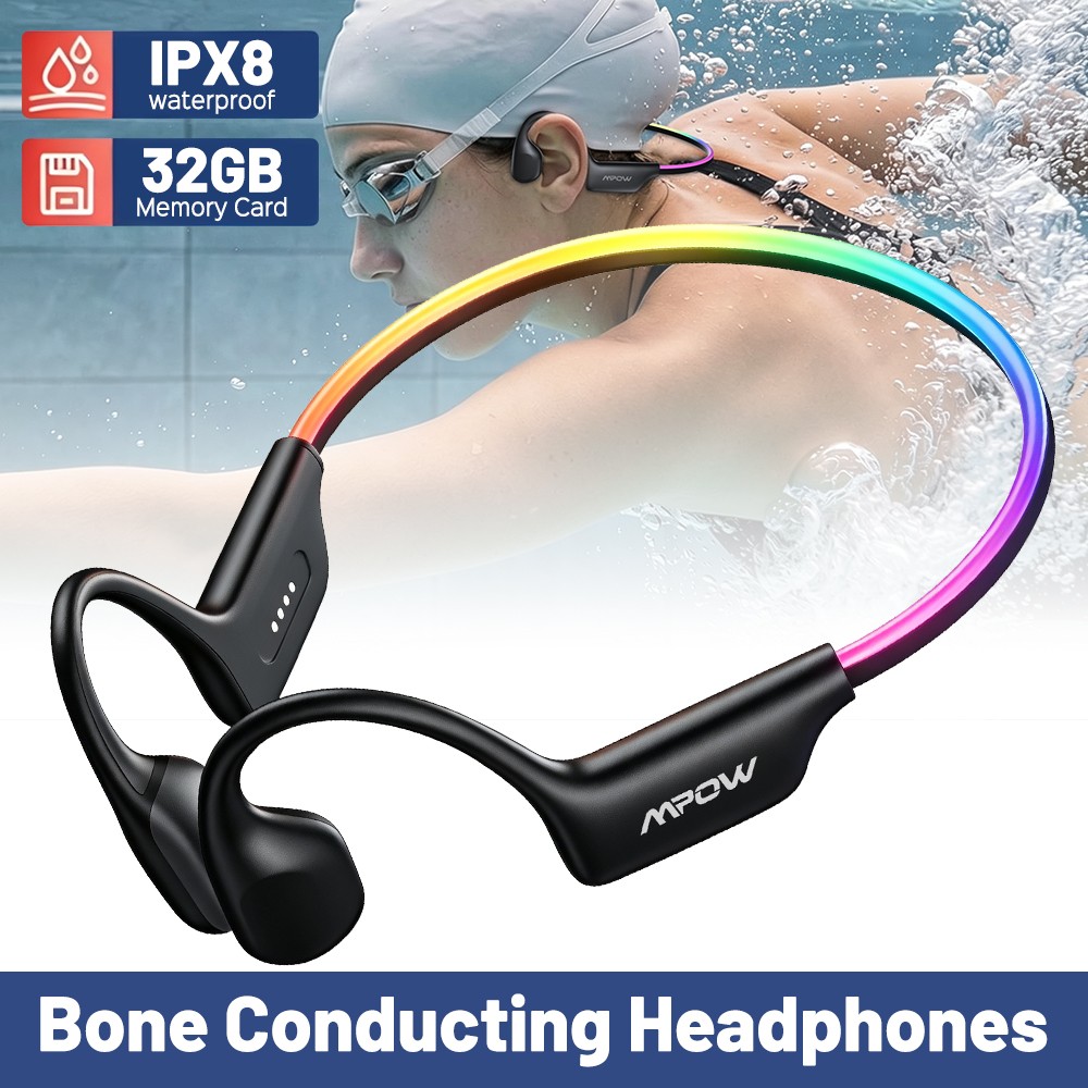 Mpow Bone Conduction Headphones Waterproof Sports Headphones for Running Cycling