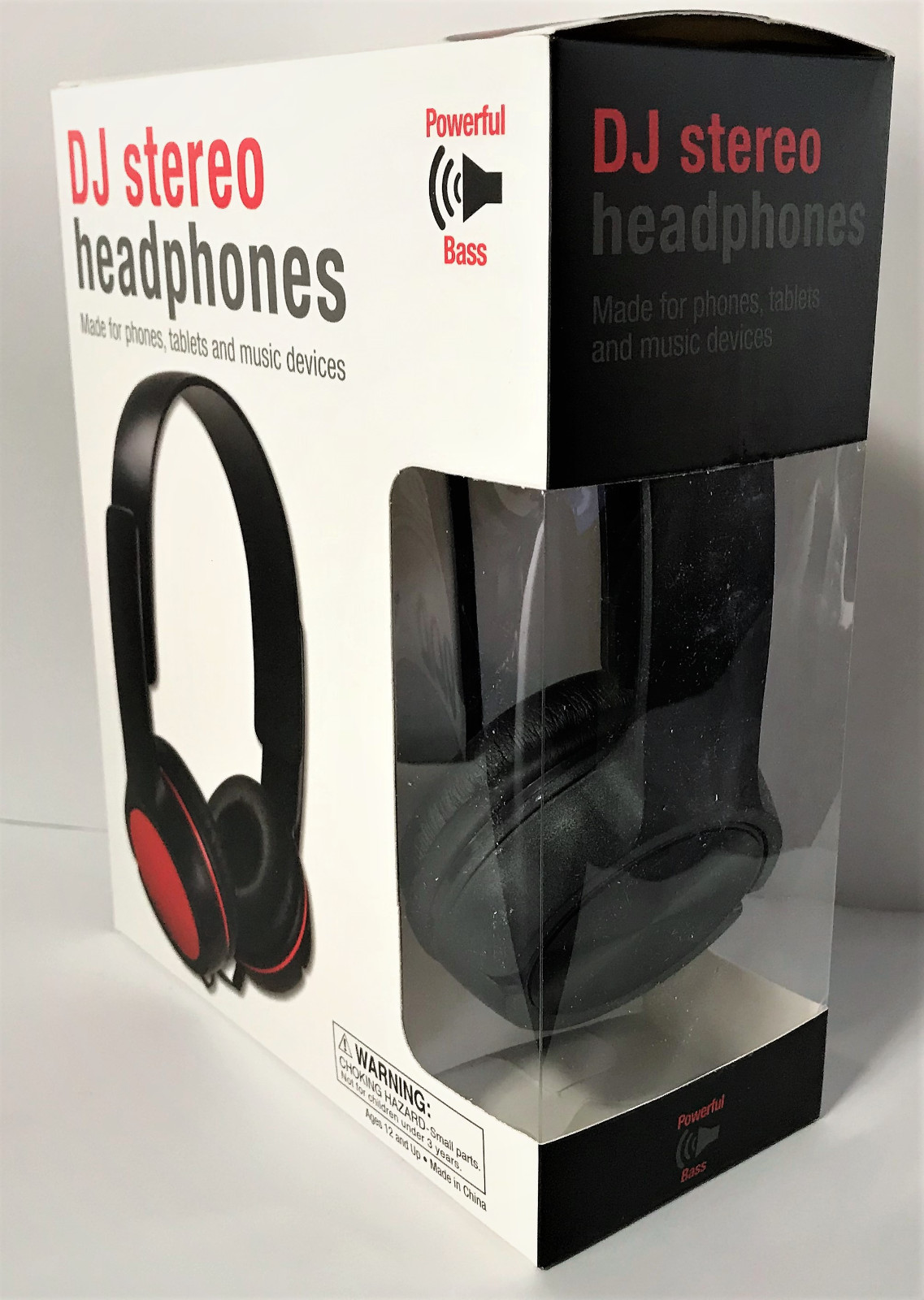 NEW! DJ Style Stereo Headphones HQ Sound Home Audio Studio Phone Tablet PC Black