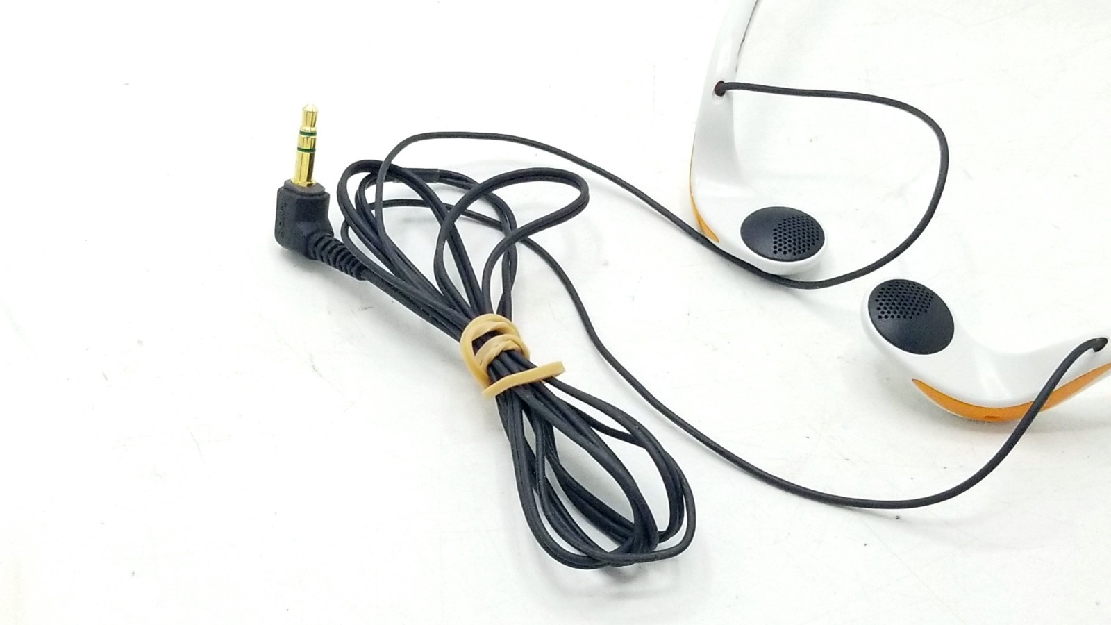 Sony MDR-W014 S2 Sports Walkman White / Orange Headphones – Works