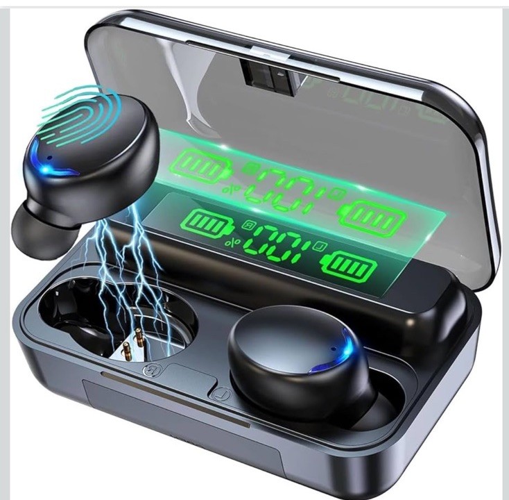BMHOLU Wireless Earbuds with Large Charging Case and Phone Charging Function …