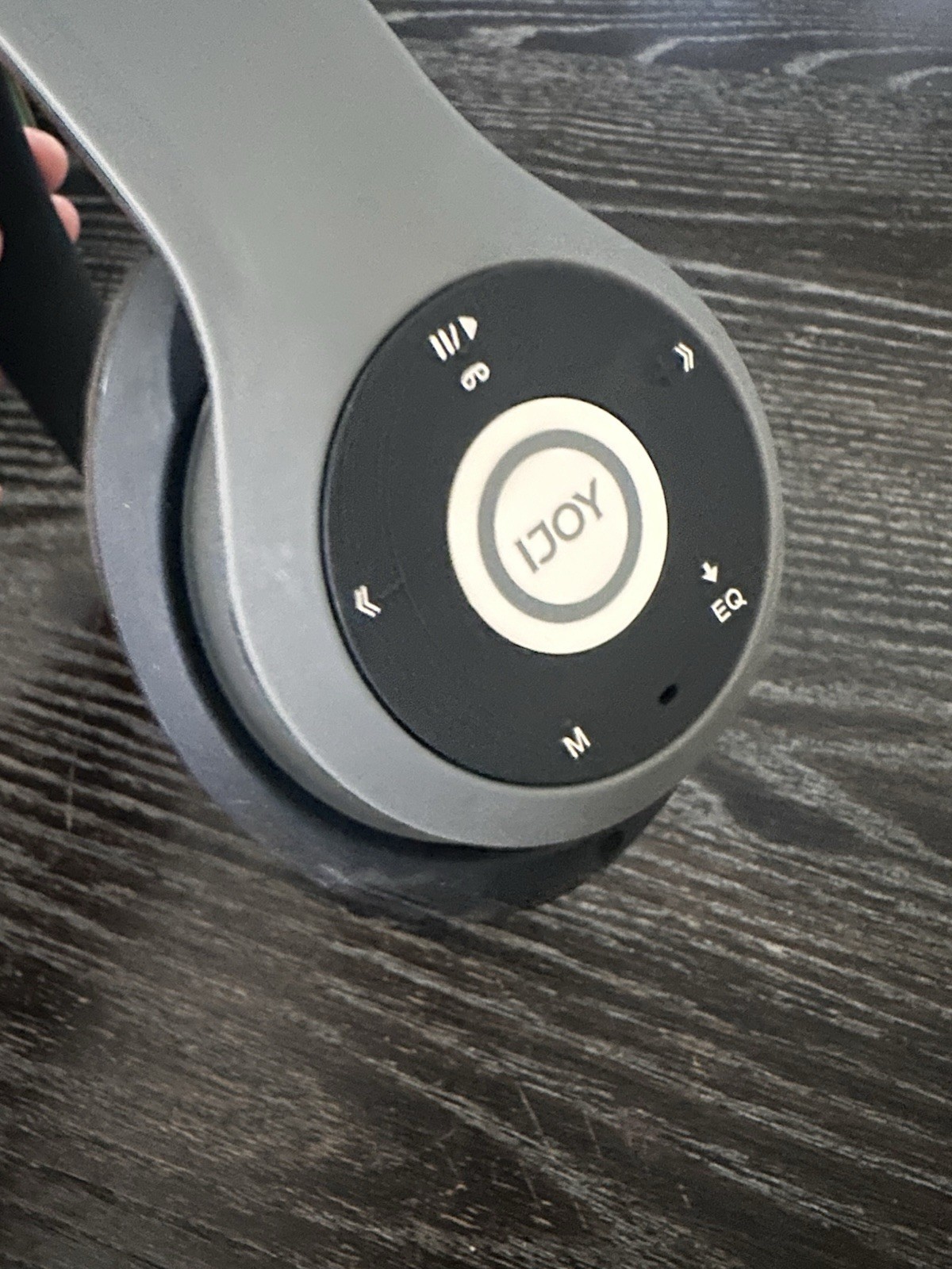 iJoy LOGO Gray Matte Finish Wireless(or Wired) Bluetooth Over The Ear Headphones