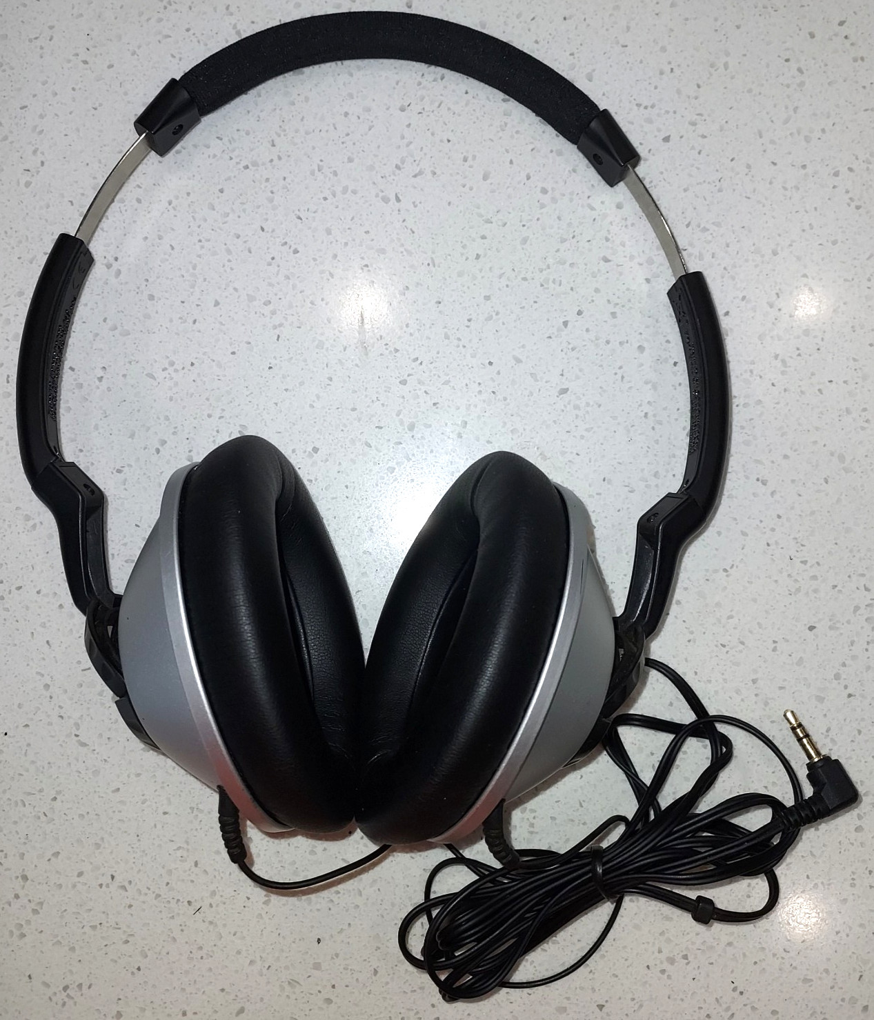 Bose TP-1A TriPort Around-Ear Wired Headphones Silver Black *New Earpads* Tested