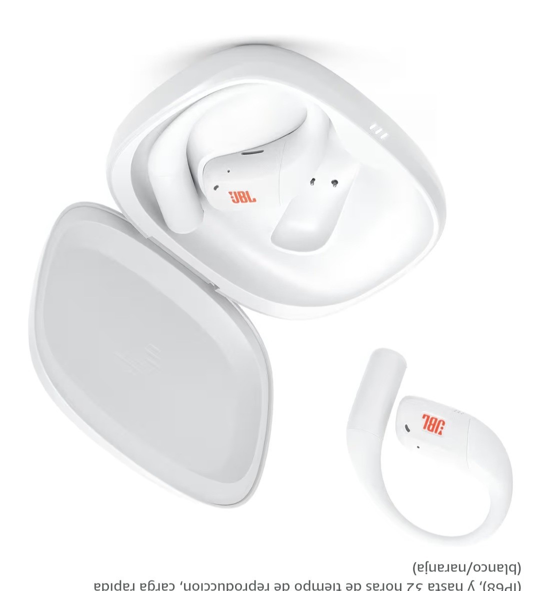 JBL Endurance Zone Bluetooth Sport Ear-Hook Earbuds White/Orange