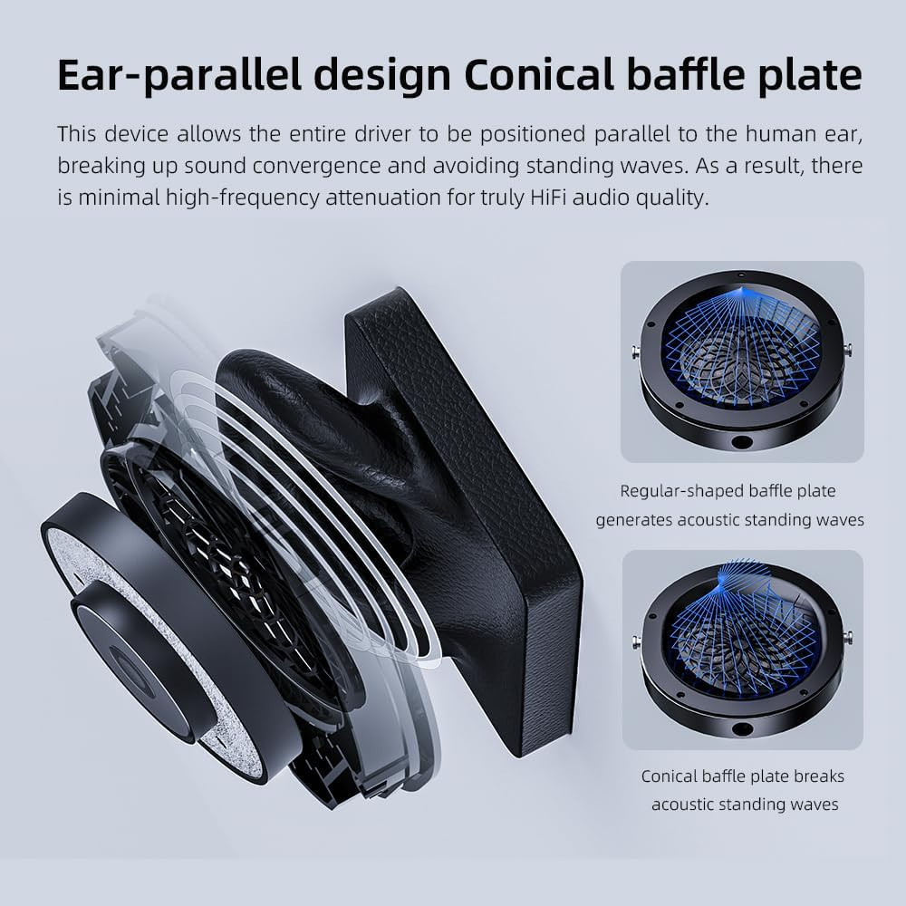 FT1 32Ω Large Dynamic Driver Headphones with Solid Wood Cups