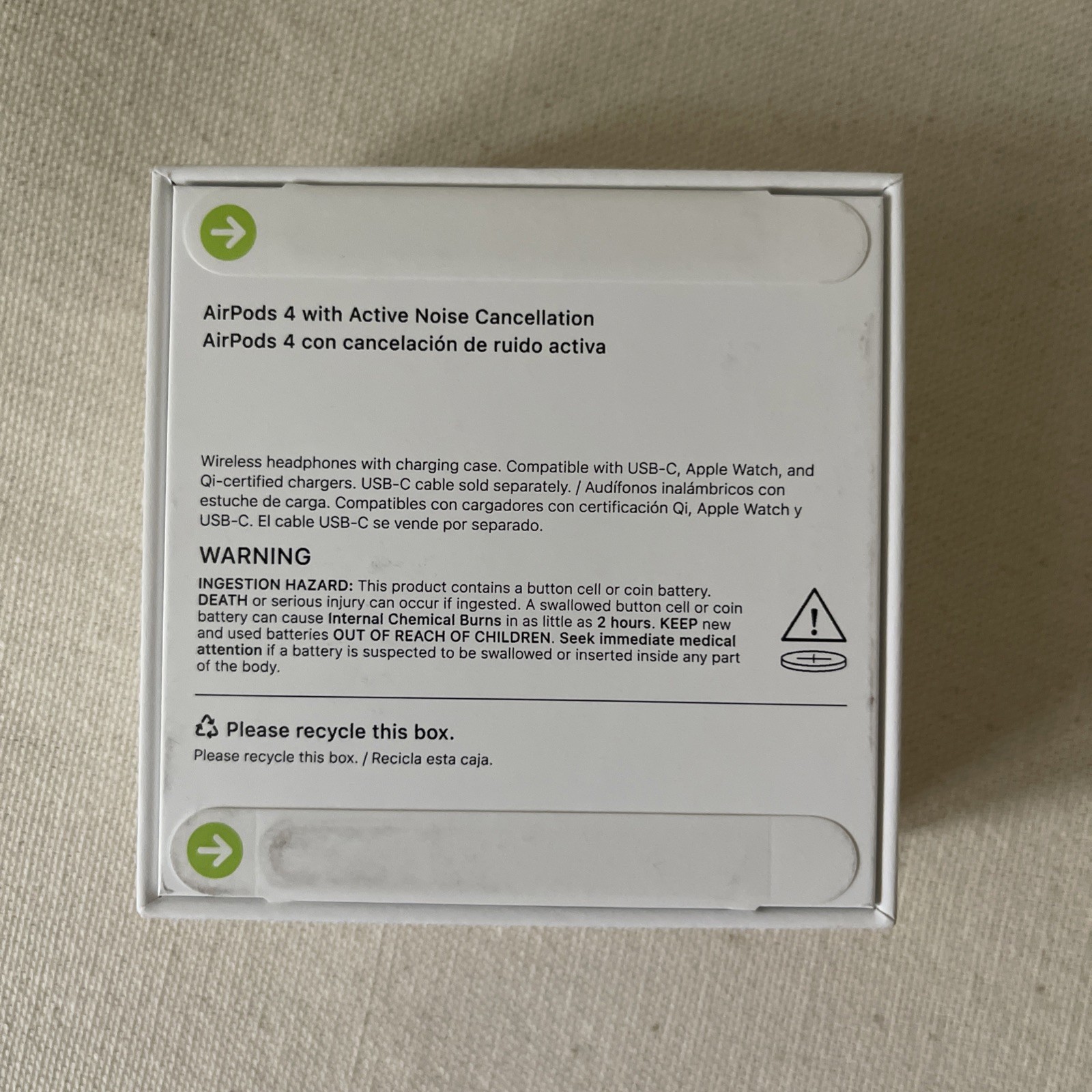 Apple AirPods 4 Active Noise Cancellation MXP93LL/A NIB Sealed