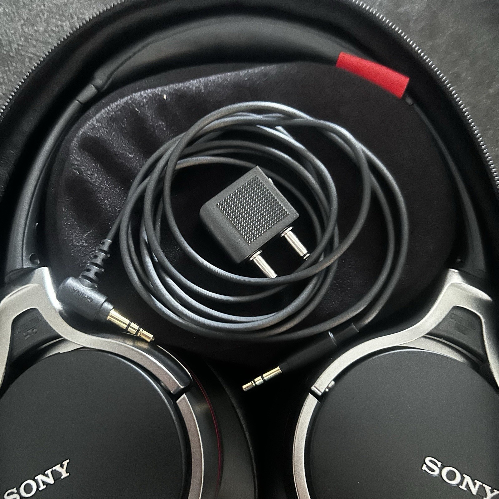 Sony Noise Canceling Headphones MDR-10RNC Black Tested Excellent Condition