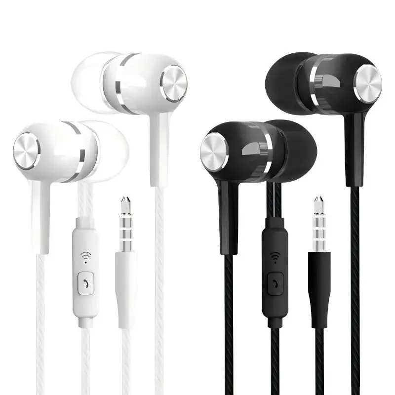 1-8PCS 3.5mm Wired Headphones Earbuds With Mic Bass Stereo In Ear Earphones