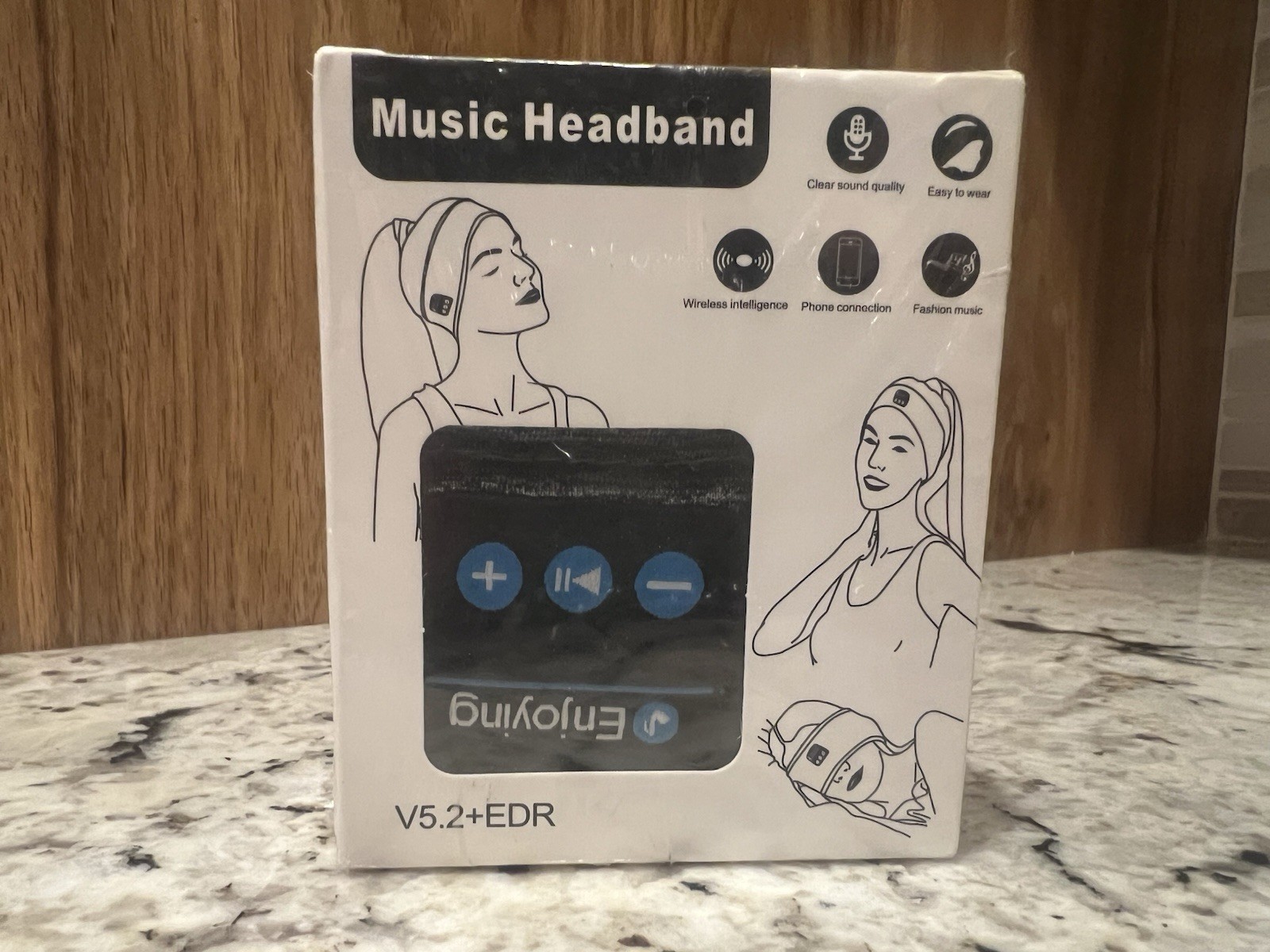 Enjoying Bluetooth Wireless Headband Headphones V5.2+EDR Black