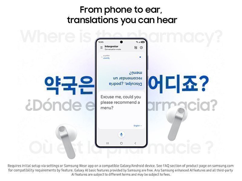Samsung Galaxy Buds 4 Ai SM-R540N Wireless Bluetooth 6.1 Hi-Res Sound ANC NEW