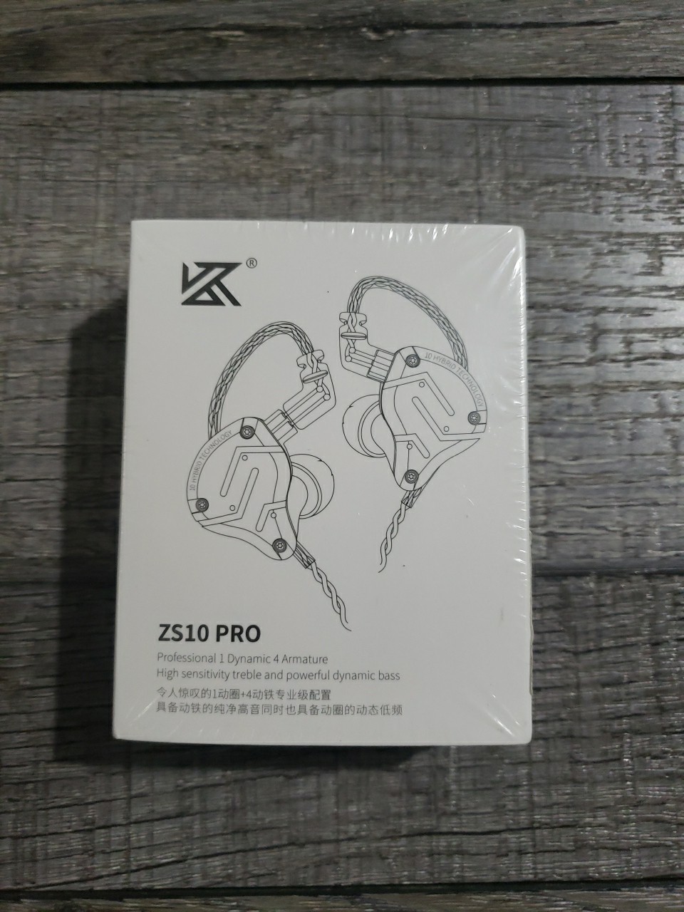 Linsoul KZ ZS10 Pro 4BA+1DD in Ear Monitor HiFi Wired Earbuds,W/ Mic, Glare Blue