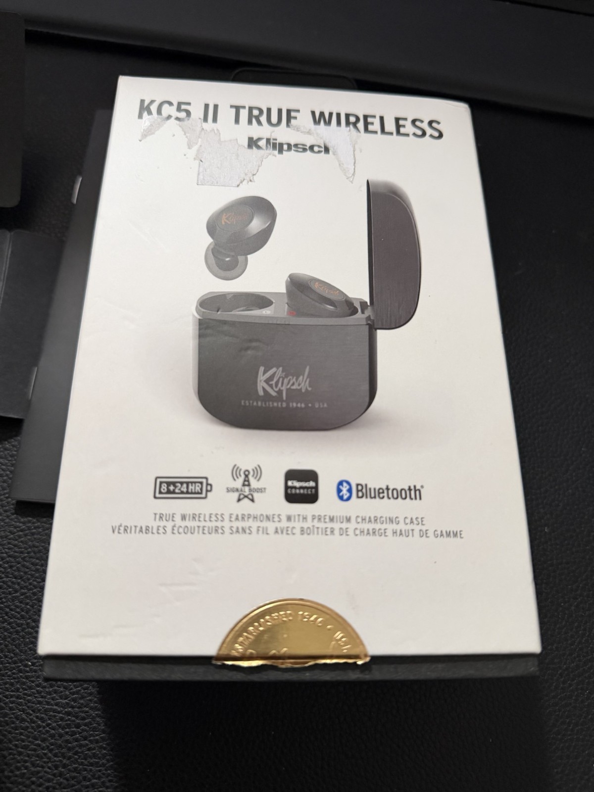 Klipsch KC5 II True Wireless Earphones with Premium Charging Case
