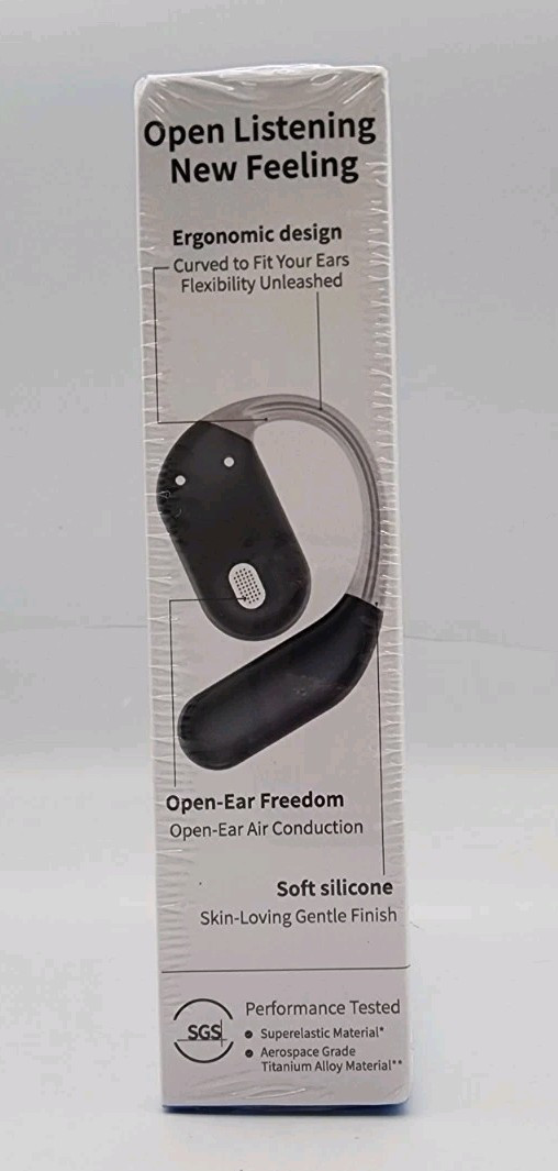 LCD Open-Ear Comfort YYK-Q16 Pro True Wireless Earbuds, Black