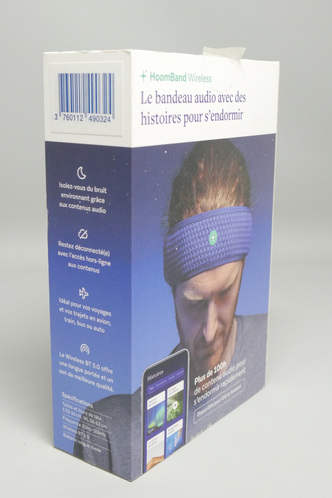 Livlab HoomBand Wireless Headband Headphone for Sleep Meditation Yoga Unused