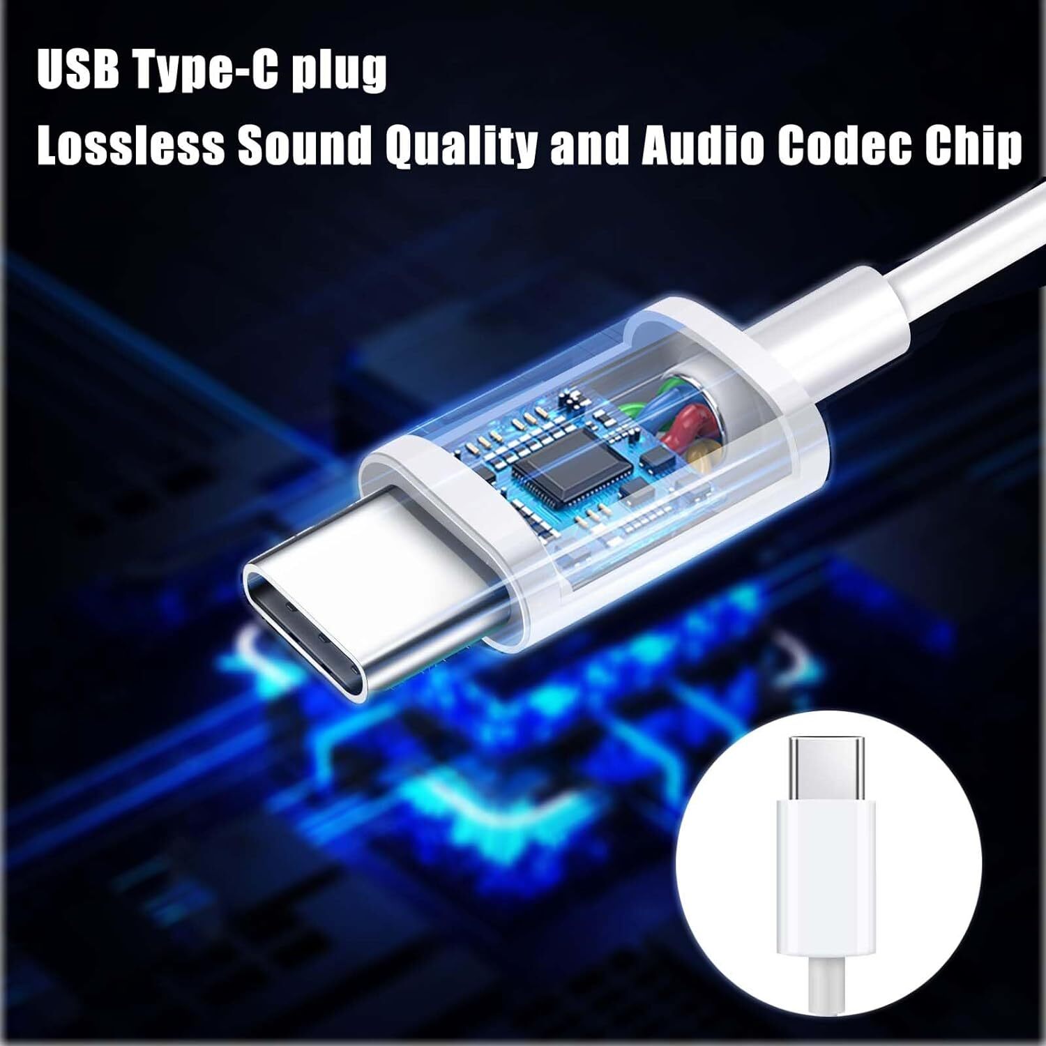In-Ear Earphones Headphone USB-C Earbuds for iPhone 15 models / Galaxy S24 S23