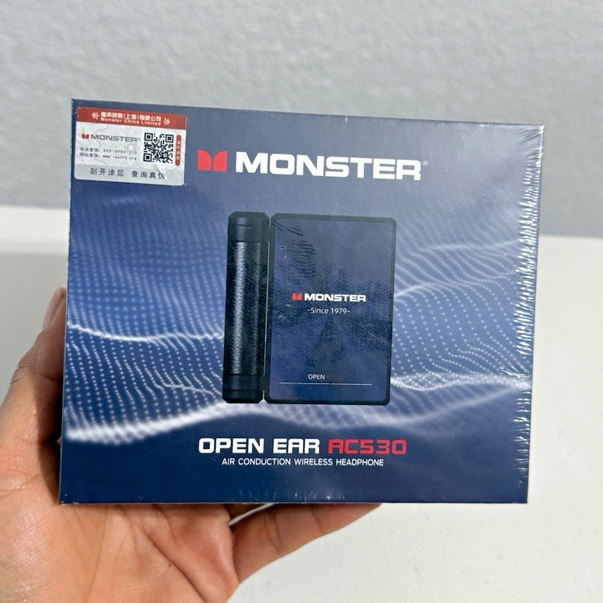 Monster Open Ear AC530 Air Conduction Wireless Earbuds Bluetooth 6.0 *BRAND NEW*