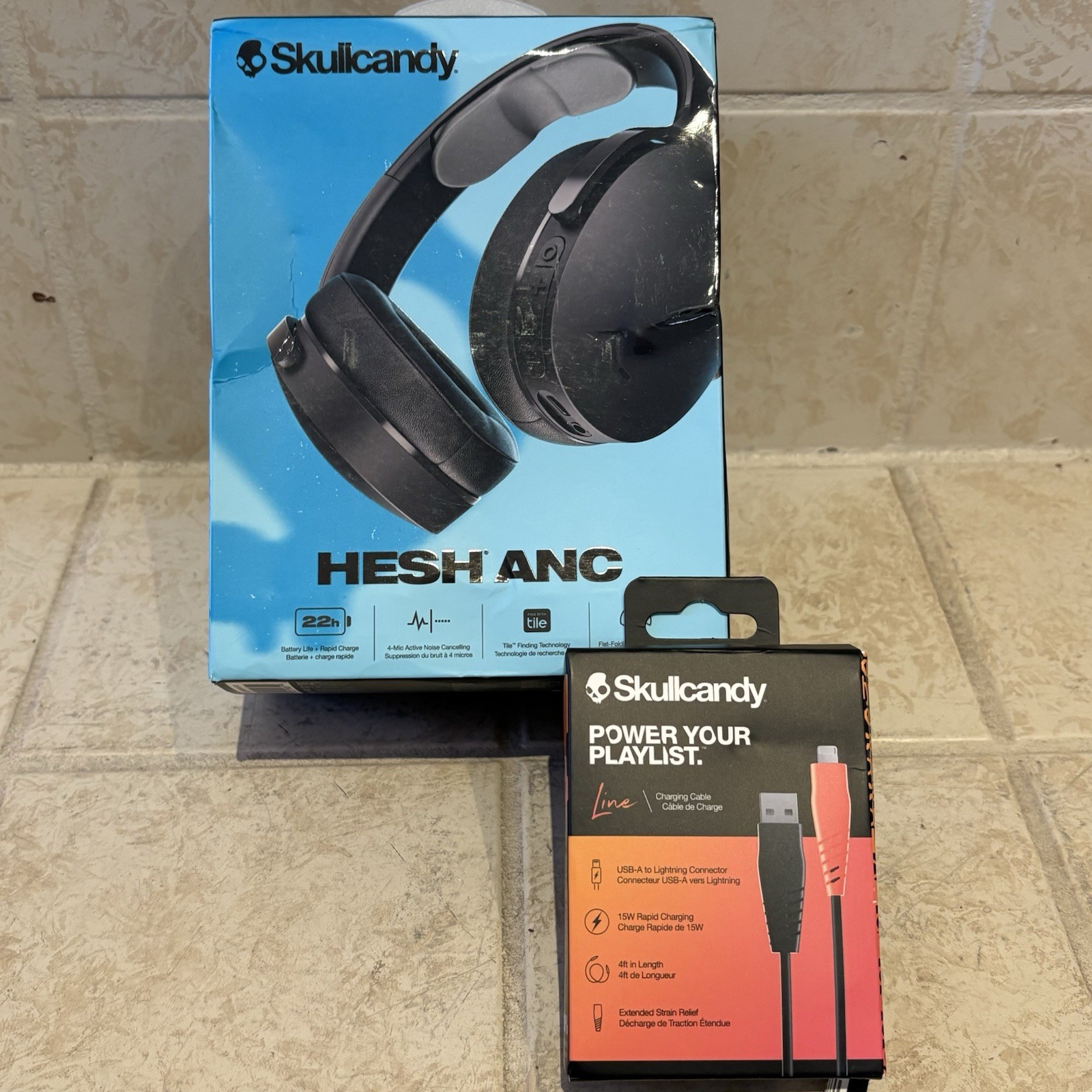 Skullcandy Hesh ANC XT Wireless Over-Ear Headphones – True Black NEW