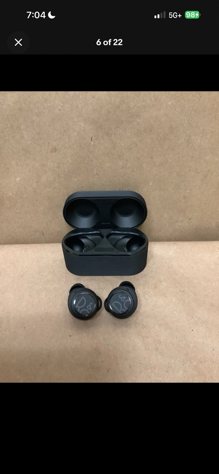 Bang & Olufsen B&O BeoPlay E8 Wireless Bluetooth Earbuds In Charger Case – Black