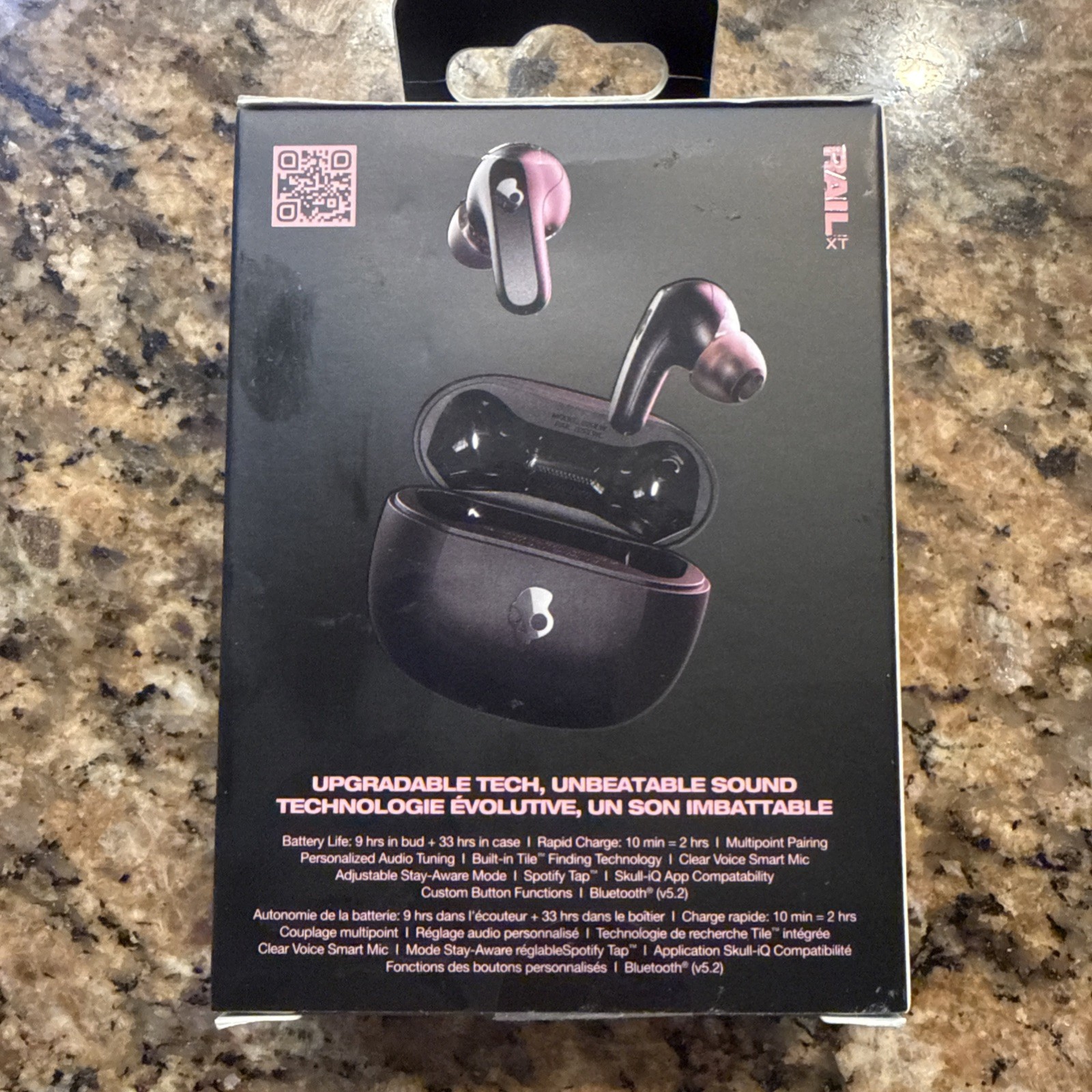 Skullcandy S2RLW Q786 Rail XT True Wireless Bluetooth in-ear Headphones 42 hr