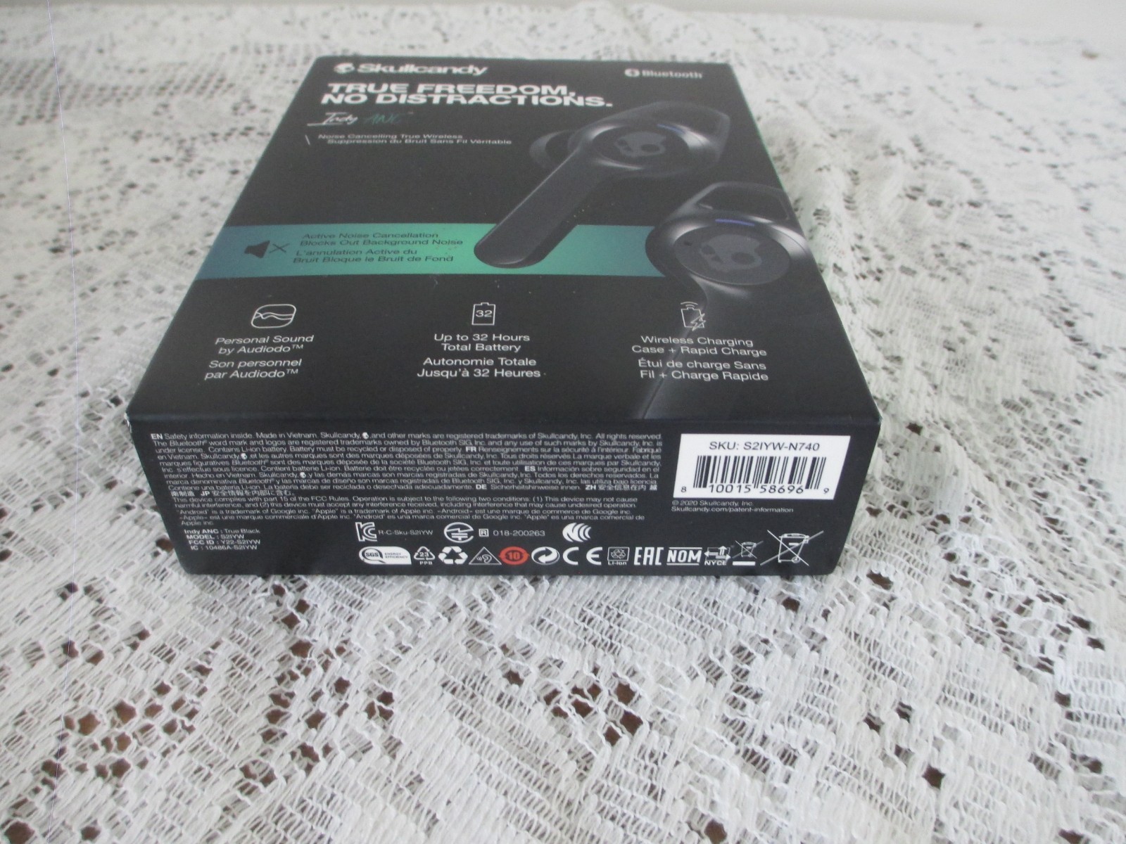 Skullcandy True Freedom No Distractions Indy Anc Earbuds Bluetooth NEW IN Box