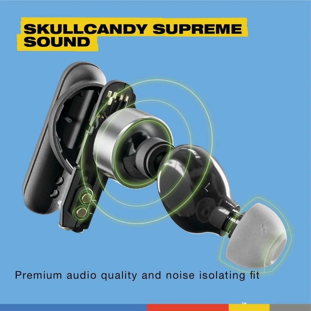 True Wireless In-Ear Earbuds with Noise Isolation, Midnight Smoke Color