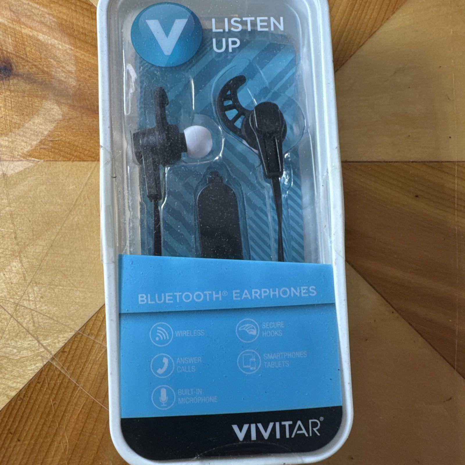 Lot 3 VIVITAR LISTEN UP BLUETOOTH EARPHONES WIRELESS SMARTPHONES TABLETS B3