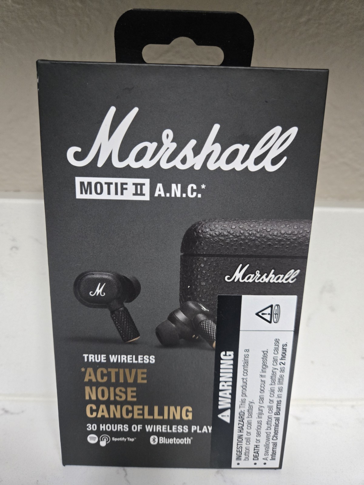 Marshall Motif II A.N.C. True Wireless Bluetooth In-Ear Earbuds w/ ANC Black