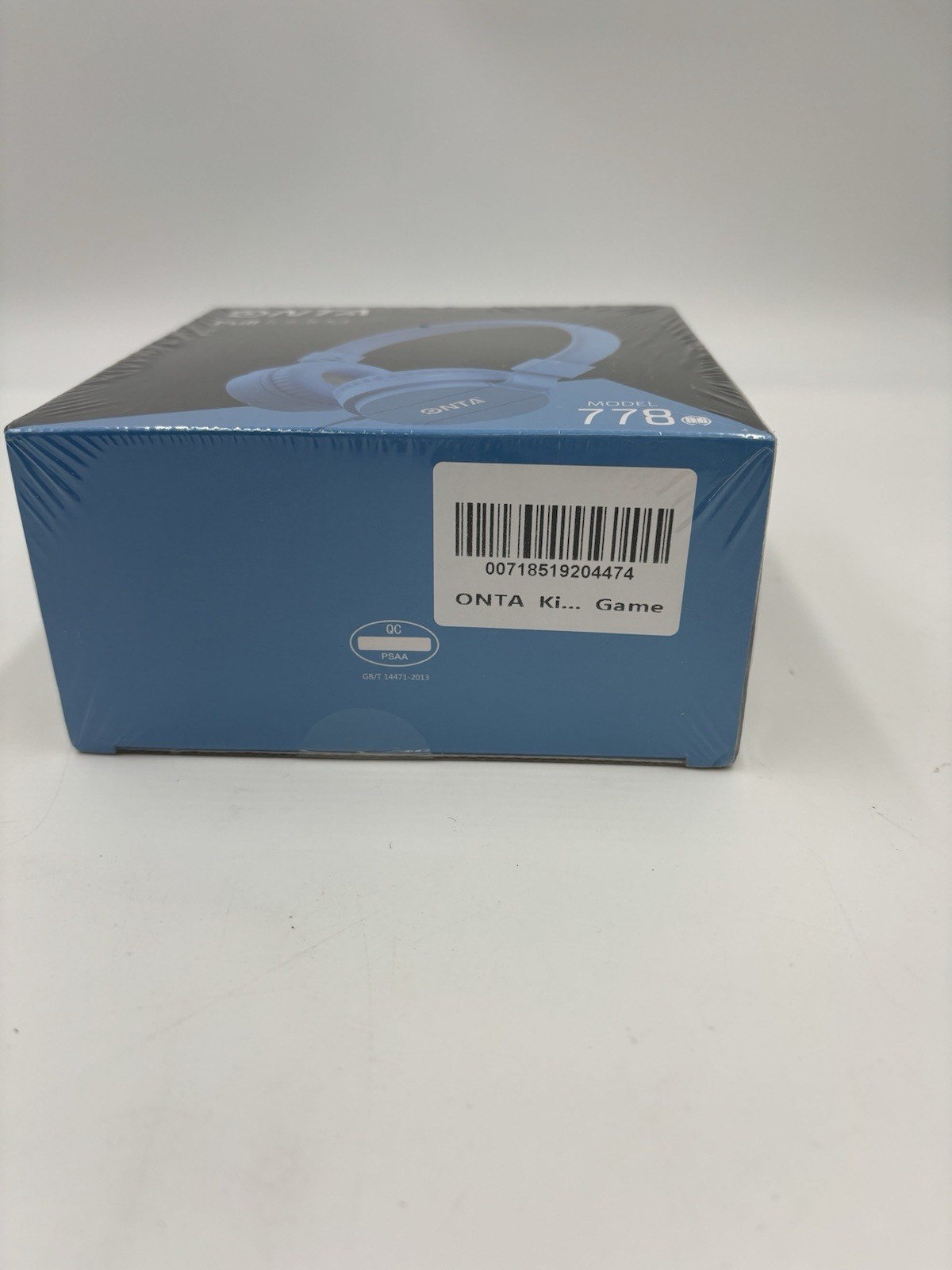 New ONTA Full Folding Headphones Model 778 Light Blue Cord Length 1.2m