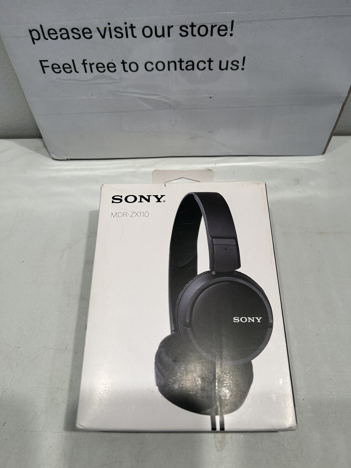 Zx Series Wired On-ear Headphones Black Mdr-zx110 Open Box