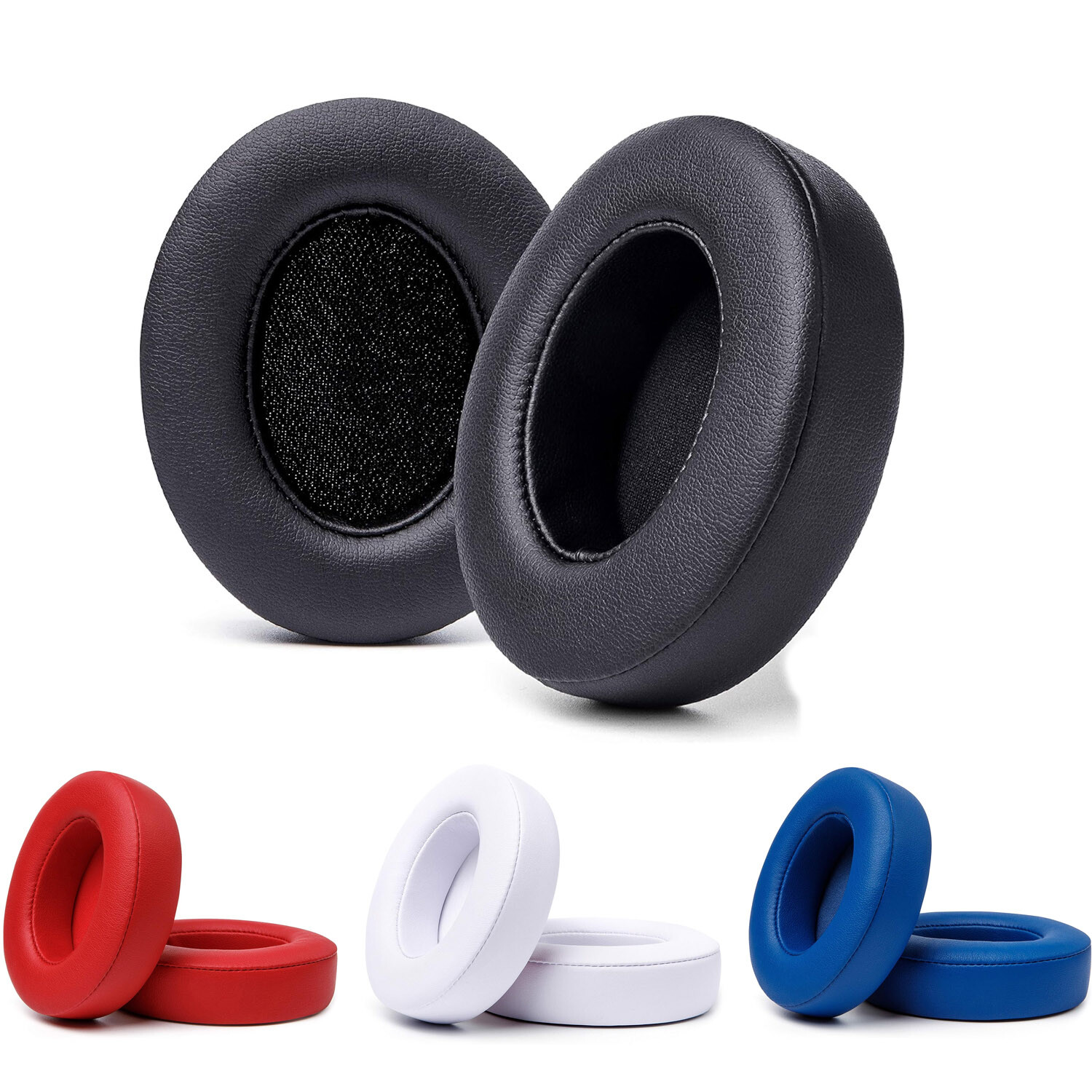 Replacement Cushions Ear Pads for Beats Studio 3 / Studio 2 Memory Foam Adhesive