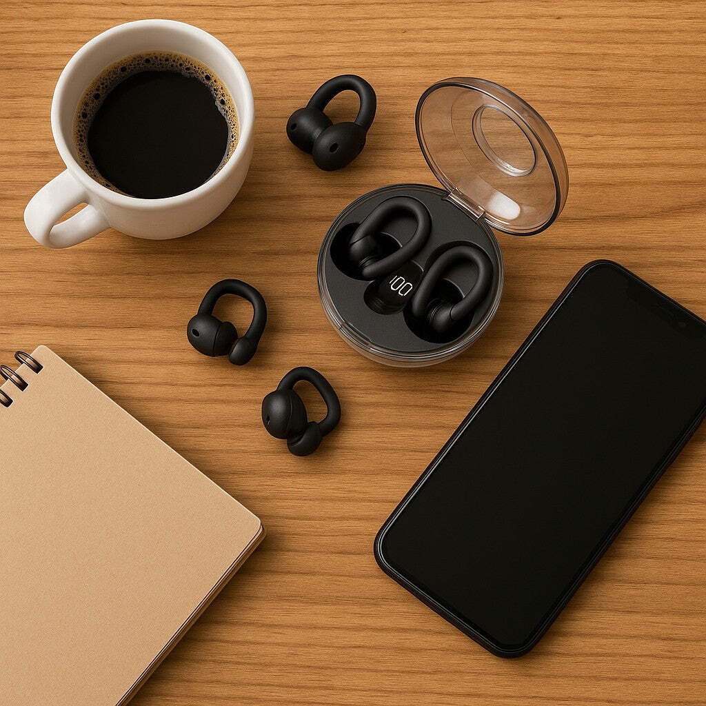T18 True Wireless Earbuds Bluetooth Ring-Case In-Ear Stereo TWS
