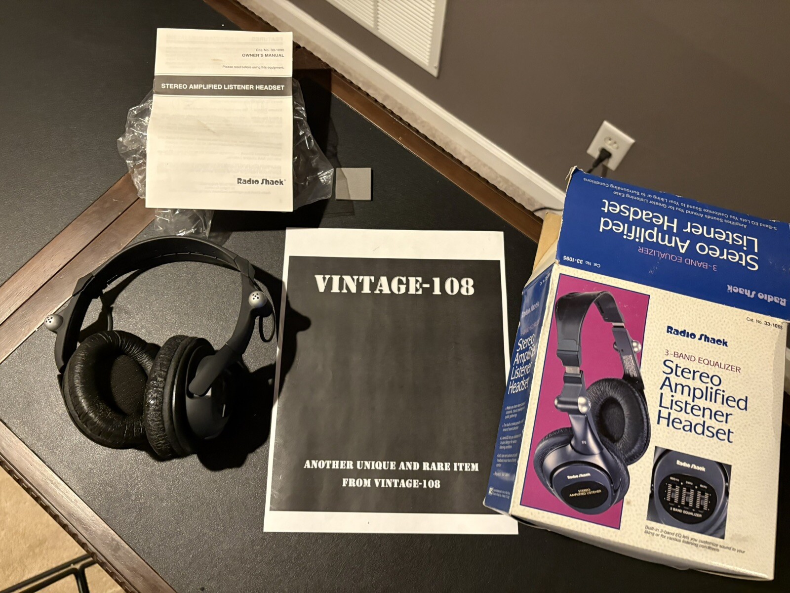 Radio Shack Lot/3 NOS Car Install, Headphones’s, & Pedometer Vintage New, Read